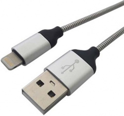 Cable USB BROBOTIX Lightning, Acero, Carga R&aacute;pida 161219